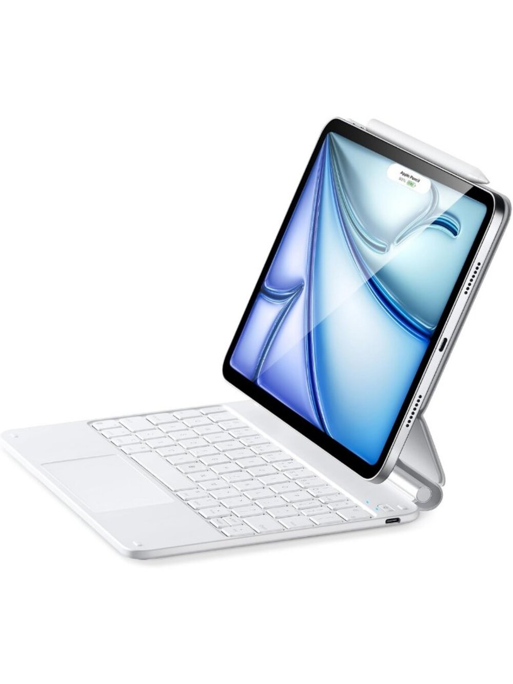 iPad Air 11/Pro 11 Inch Case with Keyboard & Quick-Set Magnetic Stand, Slim Fit